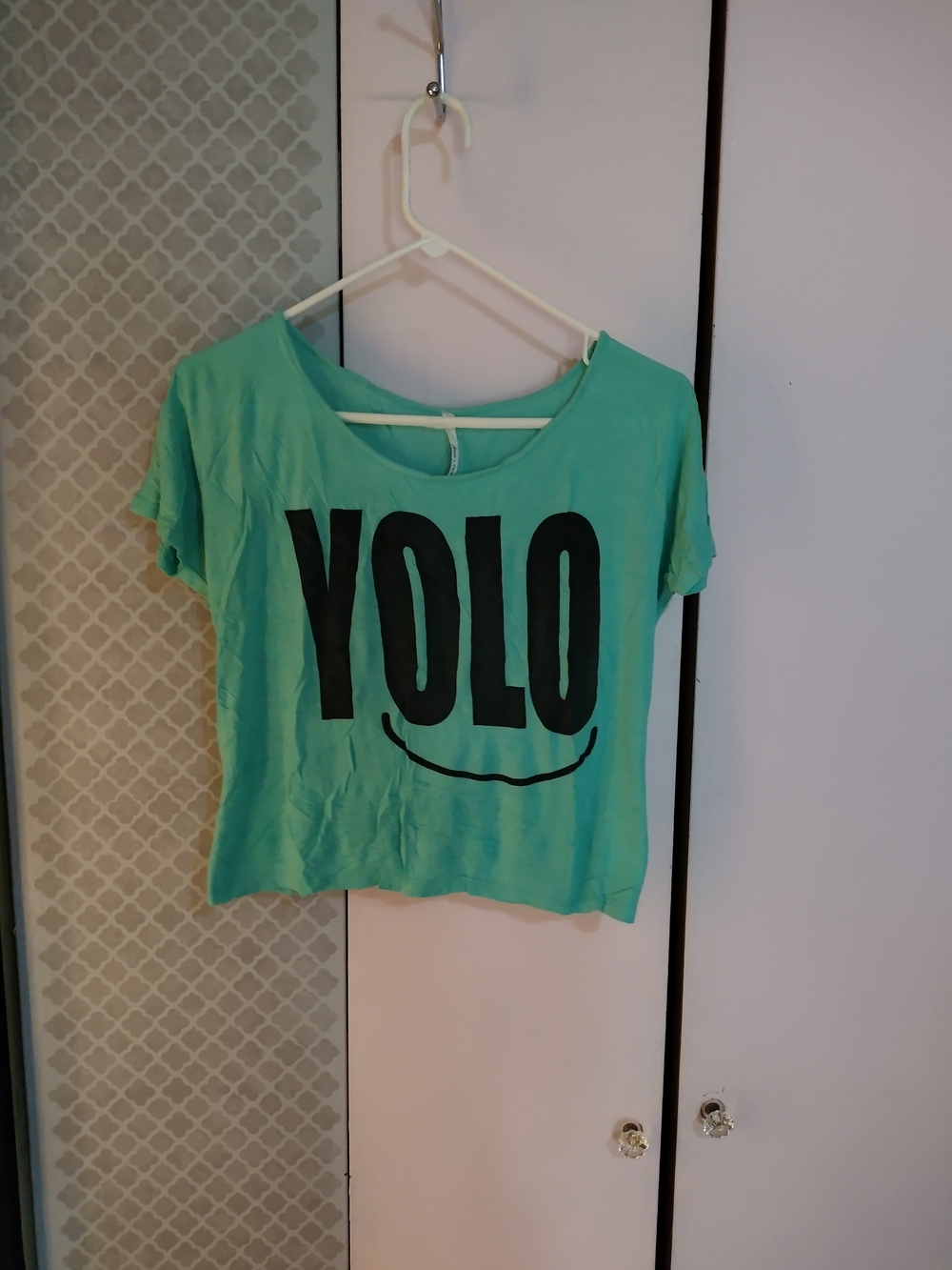 Women’s Mint Green YOLO Graphic Tee